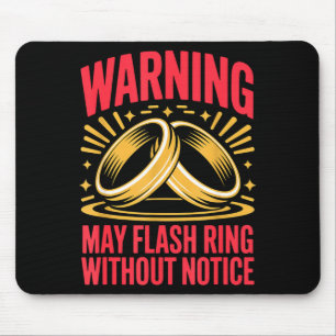 Ring fiancée wife husband engaged engagement mouse mat