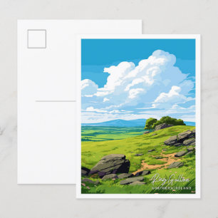 Ring Gullion Northern Ireland Art Travel Postcard