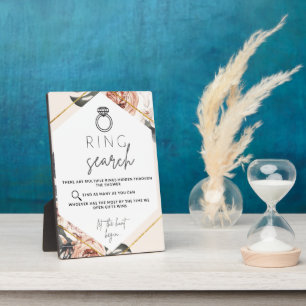 Ring Hunt Bridal Shower Game Plaque