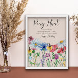 Ring Hunt Wildflower Charm Bridal Shower Game Poster<br><div class="desc">Ring Hunt Wildflower Bridal Shower activity game with personalised instructions. This watercolor botanical design has a pretty border of wildflowers including daisy poppy cornflower coneflower buttercup clover and bluebell. An elegant modern floral with bouncy calligraphy. Perfect for rustic country, cottagecore / countrycore or bohemian, floral, natural garden theme etc. Please...</div>