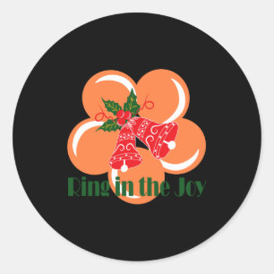 Ring In The Joy  Classic Round Sticker
