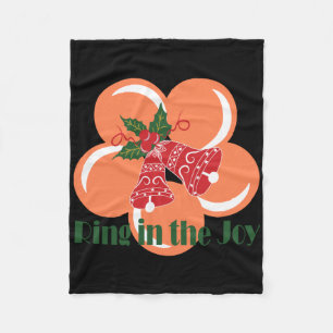 Ring In The Joy T Shirt  Fleece Blanket