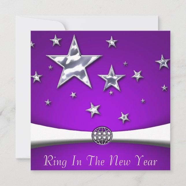 Ring In The New Year Party Invitations (Front)