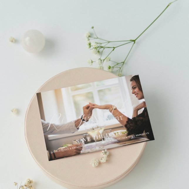 Ring in the new year Wedding Save the date  Invitation (Creator Uploaded)