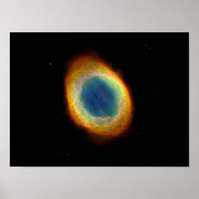Ring Nebula (Hubble Telescope) Poster (Front)