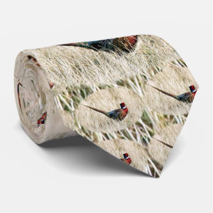 Ring Neck Pheasant in Meadow Tie
