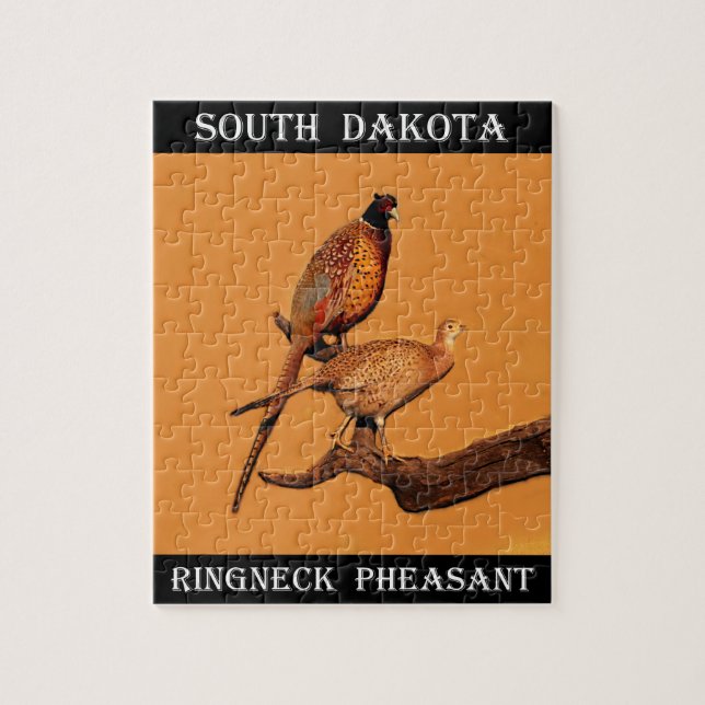 Ring-neck Pheasant Jigsaw Puzzle (Vertical)