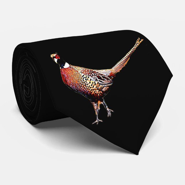 Ring necked Pheasant (South Dakota) Tie (Rolled)