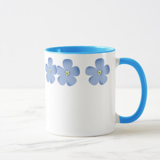 Ring of Blue Flowers Mug (Right)