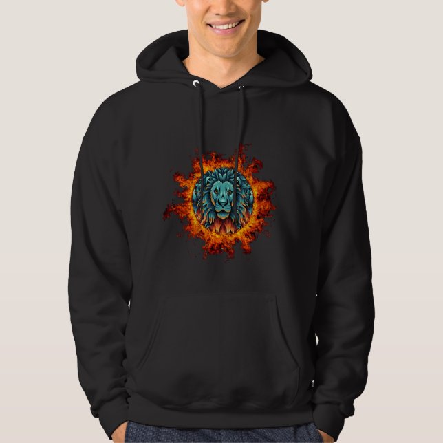 Ring of Fire Lion Hoodie (Front)