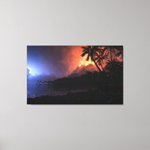 Ring of Fire (Night) Canvas Print