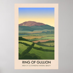 Ring Of Gullion AONB Travel Poster