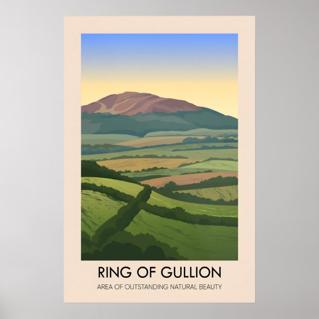Ring Of Gullion AONB Travel Poster (Front)