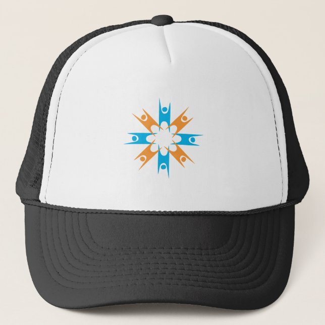 Ring of Happy Humanists Trucker Hat (Front)