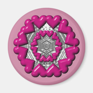 Ring of Hearts Valentine Magnet