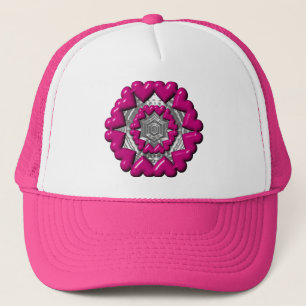 Ring of Hearts Valentine Trucker Hat