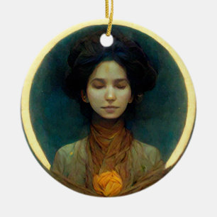 Ring Of Light 2 Fantasy Sci-fi Ceramic Tree Decoration