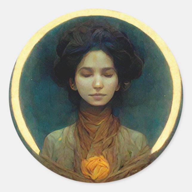 Ring Of Light 2 Fantasy Sci-fi Classic Round Sticker (Front)