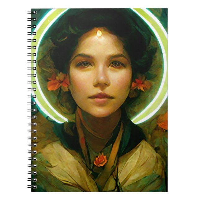 Ring Of Light Fantasy Sci-fi Notebook (Front)