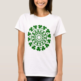 "RING OF SHAMROCKS" Womens T-Shirt