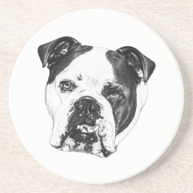 Ring-Safe Bulldog Coaster (Front)
