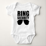 Ring Security Baby Ring Bearer Wedding Baby Bodysuit<br><div class="desc">The perfect little one-piece for the tiniest of ring bearers!</div>