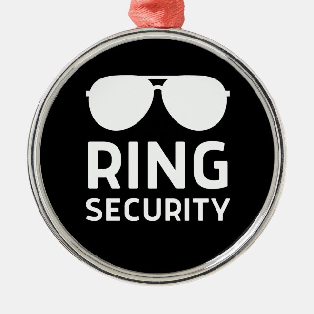 Ring security funny wedding ring bearer kids metal tree decoration (Front)