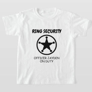 Ring security kid's tshirt for wedding ring bearer