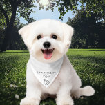 Ring Security Personalised Name Pet Dog Wedding Bandana<br><div class="desc">A super cute wedding bandanna featuring wedding rings. Personalise with your dog's name and their honour role on your special day. Designed by Thisisnotme©</div>
