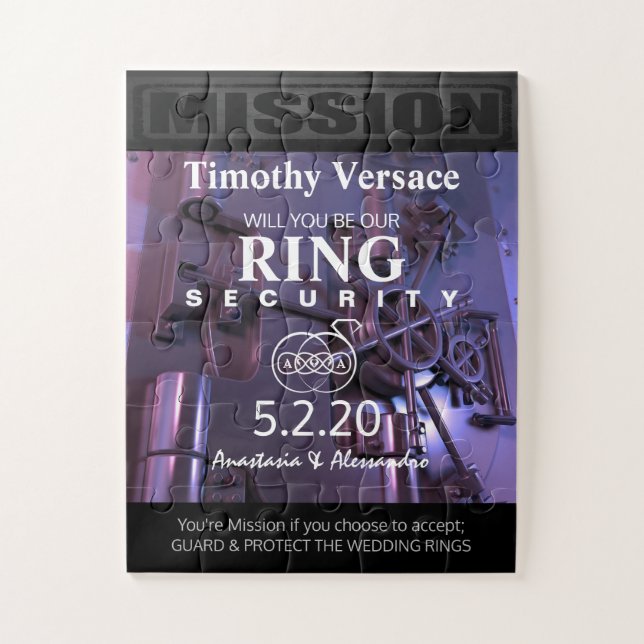 Ring Security Puzzle Invitation (Vertical)