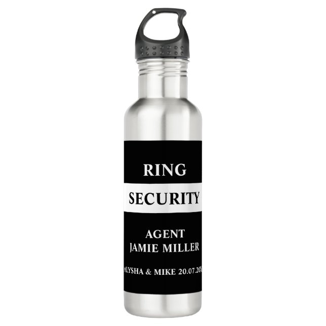 Ring Security Ring Bearer Agent  710 Ml Water Bottle (Front)