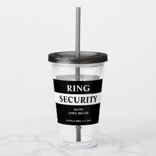 Ring Security Ring Bearer Agent Acrylic Tumbler