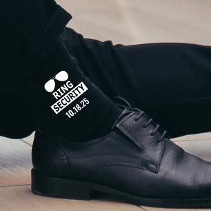 Ring Security Ring Bearer Proposal Personalised Socks