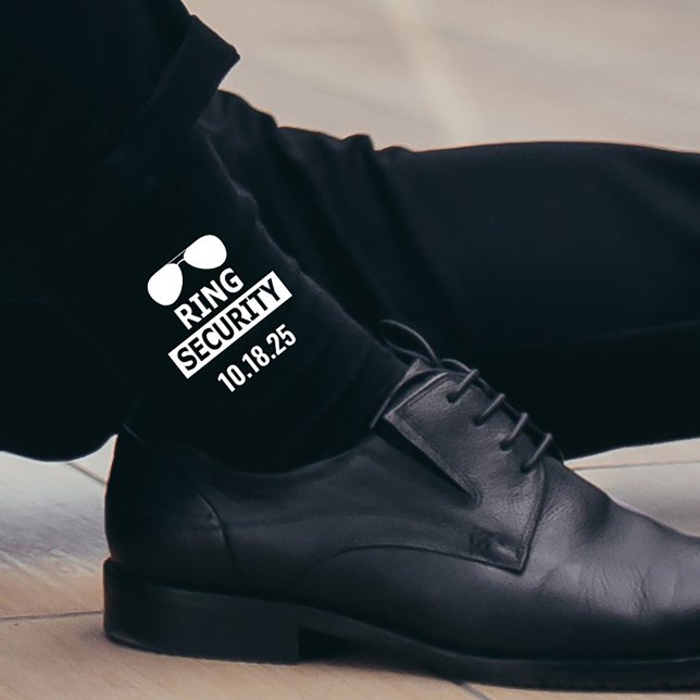 Ring Security Ring Bearer Proposal Personalised Socks (Creator Uploaded)
