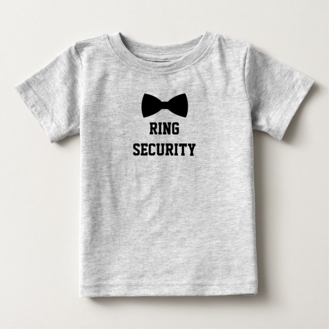 Ring Security Ring Bearer Tee. Cute T-shirt (Front)