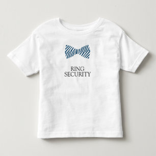 Ring Security Shirt With Bow Tie For Ring Bearer
