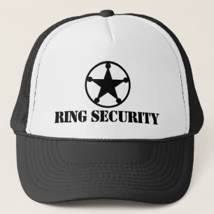 Ring Security trucker hat for wedding ring bearer