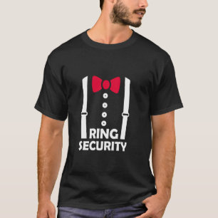 Ring Security Tuxedo Ring Bearer Wedding Tux Costu T-Shirt