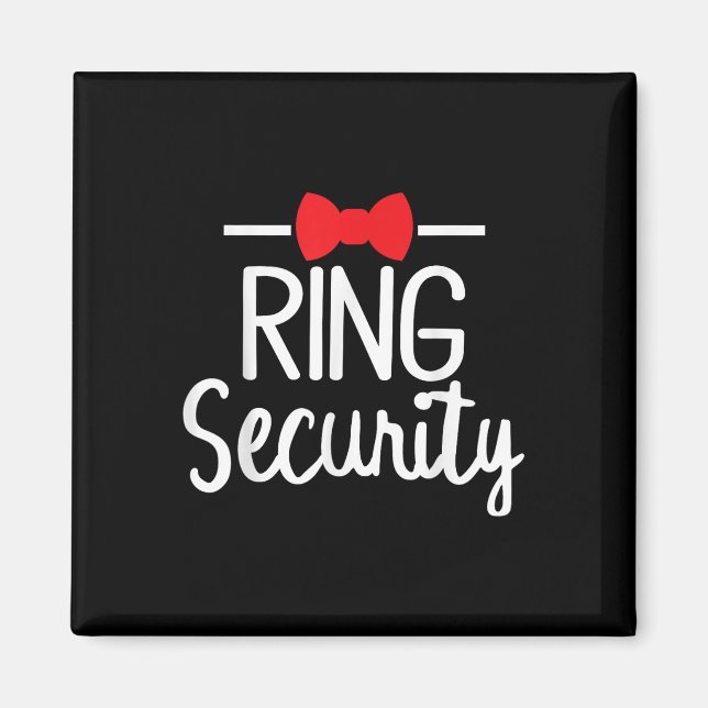 Ring Security Wedding Bridesmaid Bachelorette Part Magnet (Front)