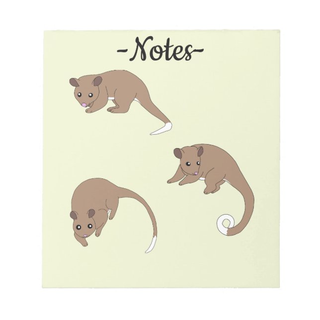 Ring Tail Possums Notepad (Front)