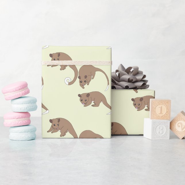 Ring Tail Possums  Wrapping Paper (Baby Shower)