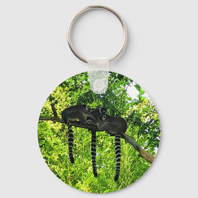 Ring-tailed Lemur #3 Keychain (Front)