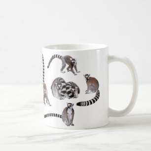 Ring-tailed lemur coffee mug