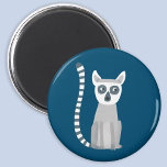 Ring Tailed Lemur Magnet<br><div class="desc">A fun Ring Tailed Lemur design for animal lovers.  Original art by Nic Squirrell.</div>