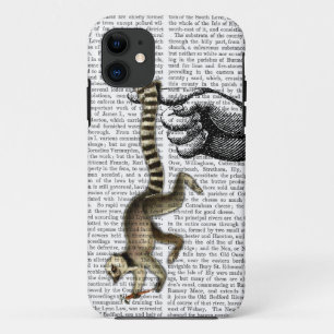 Ring Tailed Lemur on Finger 2 iPhone 11 Case
