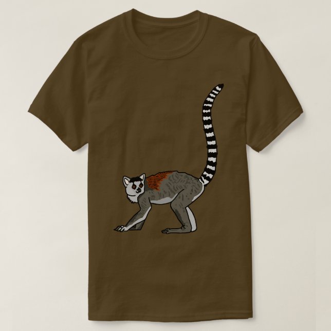 Ring Tailed Lemur T-Shirt (Design Front)