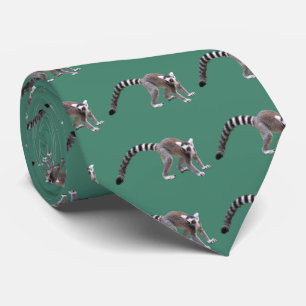 Ring-tailed lemur tie