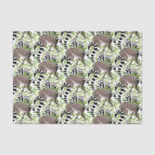 Ring-tailed Lemurs in the jungle Tissue Paper