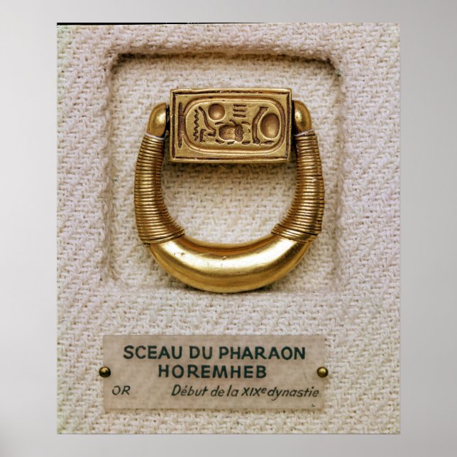 Ring with the seal of General Horemheb Poster (Front)