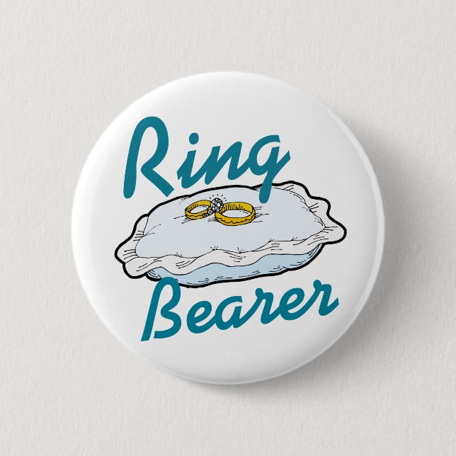 Ringbearer 6 Cm Round Badge (Front)